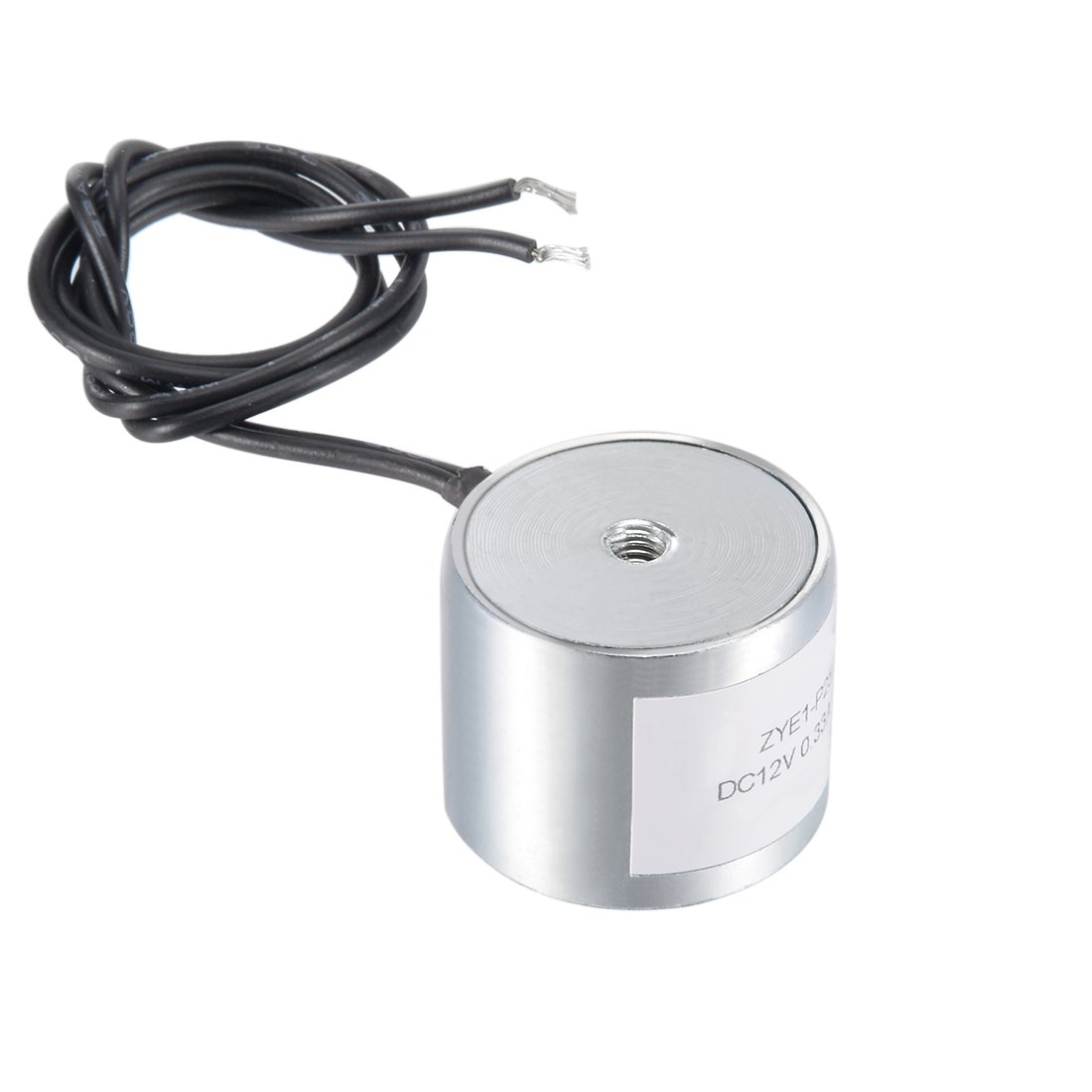 uxcell DC24V 180N Lift Holding Electromagnet Sucking Disc Electric Lifting Magnet Solenoid 34mm x 18mm