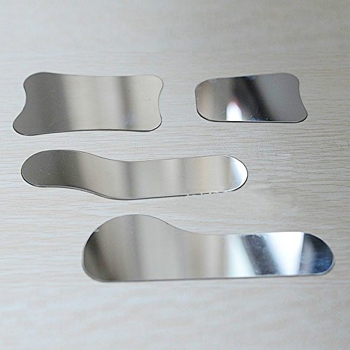 Vinmax Dental Orthodontic Stainless Steel 1-Sided Photographic Oral Mirror Orthodontic Tools (4Pcs/kit)