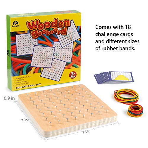 4 Coogam+Geoboard+Mathematical+Manipulative+Material