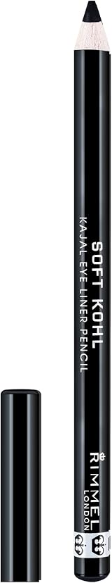 Rimmel Soft Kohl Kajal Eyeliner Pencil Professional Jet Black Smudgeable Long view 1