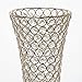 Efavormart Set of 2 Tall Gold Beaded Crystals Trumpet Floral Vase Wedding Centerpiece 23