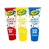 Crayola Bathtub Fingerpaint Soap Fun and Educational Bath Toy Set (3 Colors-Red, Yellow, Blue)