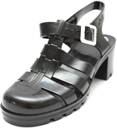 black jelly shoes for adults
