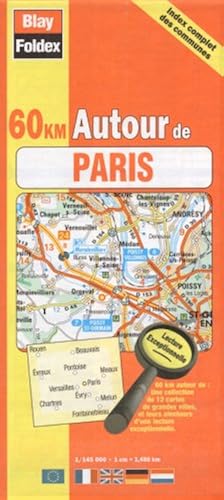 Download Carte routière : 60 km autour de Paris (avec index complet des communes et légende en 4 langues) PDF