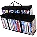 ALLmuis DVD Storage Organizer - Classic Set Of 2 Storage Bags With Room For 40 DVDs Each For A Total Of 80