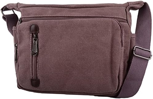 Womens/Mens Smooth Canvas Small Messenger/Shoulder/Cross Body Bag