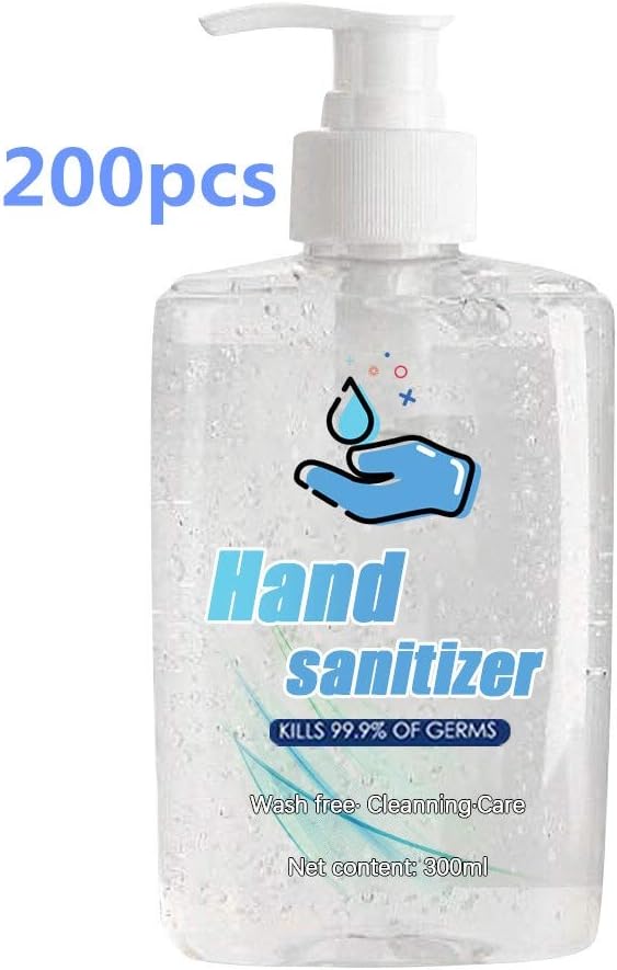 Refreshing Hand Sanitizer Gel, Washless Hand Soap Gel, 300ML Super-Large Capacity, Long-Lasting Speed Dry Hand Lotion