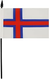 AZ FLAG Faroe Islands Table Flag 4x6 with 10cm Pole Mini Desk Banner view 2