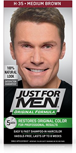 JUST FOR MEN ORIGINAL FORMULA MEN’S HAIR COLOR, MEDIUM BROWN, 4 FL OZ (PACK OF 1)