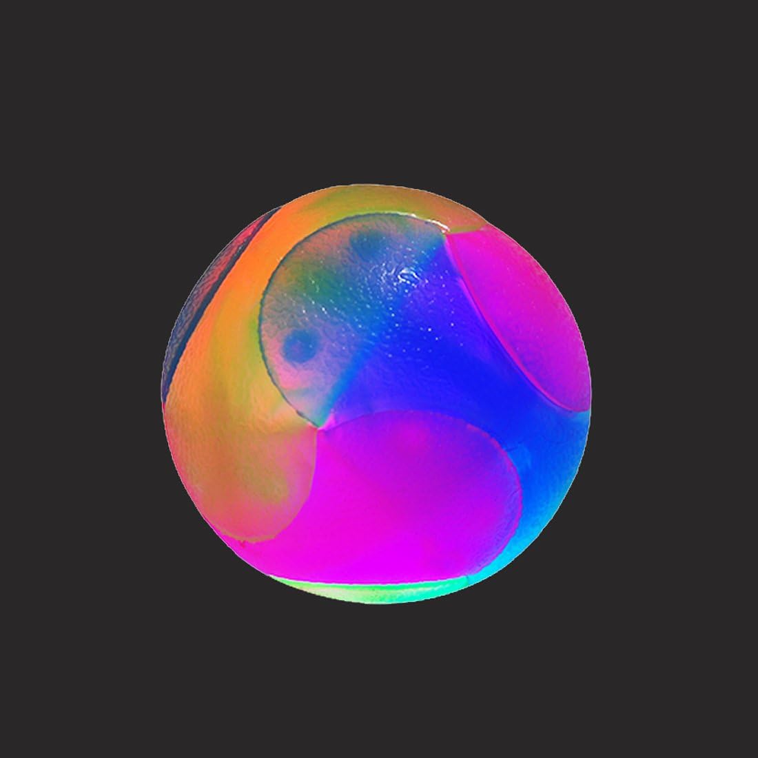 FineInno Light Up Dog Balls Flashing Elastic Ball Glow in The Dark Interactive Pet Toys for Puppy Cats, Dog (2 pcs smooth balls) - Image 3