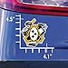 Citizen Pride Pittsburgh-Three Rivers Roar Sports Fan Crest, sticker decal die cut vinyl, 4.1x4.5, Made in USA