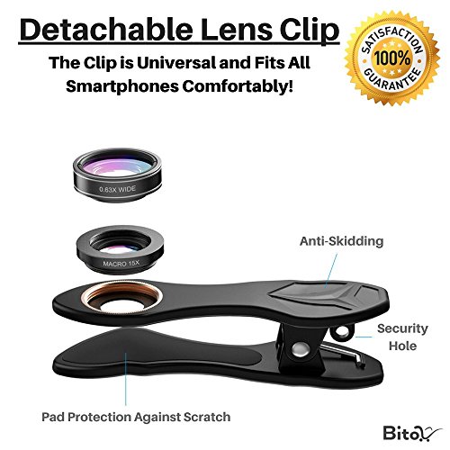 image for ULTIMATE 9 in 1 Smartphone Camera Lens Kit for iPhone 6/7/8/X, Samsung
