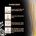 PEFSO - 60 PCS Reed Diffuser Sticks, Set of Natural Rattan Sticks, Refill Replacement for Fiber Reed Diffuser Stick, for Essential Oil Diffuser Refills (White/10.3