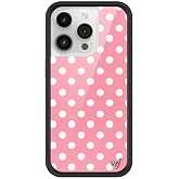 Wildflower Cases - iPhone 14 Pro Compatible - Pink Polka Dot | Impact-Certified 6.5 ft Drop Protection Case, Raised Protective Bumper, Cute Aesthetic Design, Women-Owned Small Business