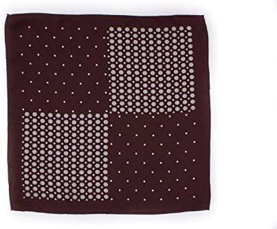 geometric and white dot burgundy