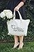 Adornlee Canvas Tote Bag with Special Saying - Zipper Top, Interior Pocket, 100% Cotton