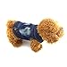 DOGGYZSTYLE Cool Blue Dog Jean Jacket Small Pet Outfits Dog Clothes for Small Medium Dogs Cats Boys Girls Pet Vest Denim Coats Puppy Shirts Doggy Costume Clothing for Shih tzu Chihuahua Yorkie Teacup