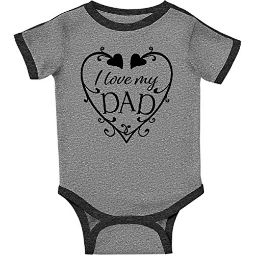 inktastic - I Love My Dad- Hearts and Swirls Infant Creeper 2e2ef