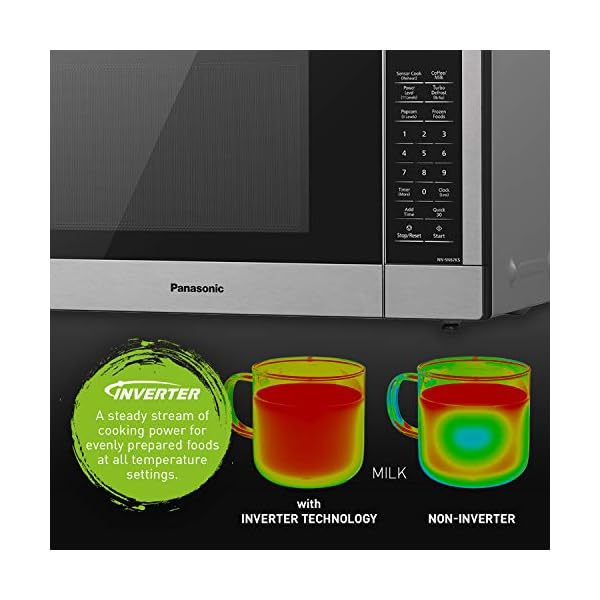 Panasonic NNSN67K Microwave Oven, 1.2 cu.ft, Stainless Steel/Silver