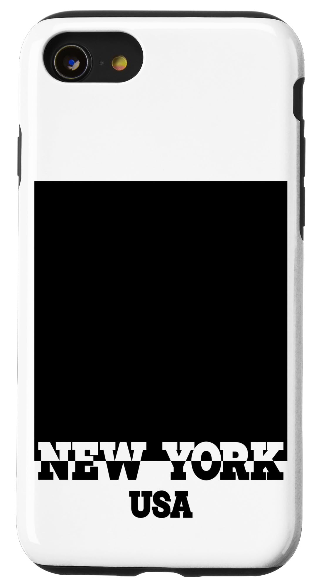 iPhone SE (2020) / 7 / 8 I Love NYC, New York with Black Square, This is My New York Case