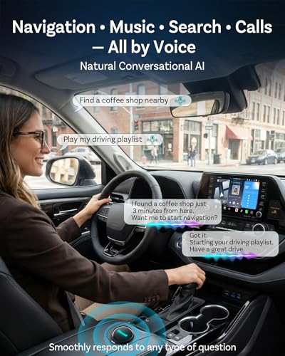 OTTOCAST P3 Pro Wireless CarPlay Adapter, Android 13 AI Box, AI Voice, HDMI Dual Screen, Cloud SIM Built-in, OttoDrive 3.0, Plug & Play for Cars with Wired CarPlay/Android Auto