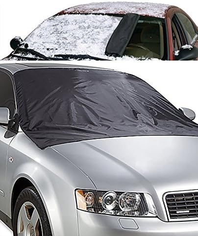 CarWorks Ultra Portable Heavy Duty Windshield Protector For Snow, Rain, And Harmful UV Rays From The Sun - Double Sided -