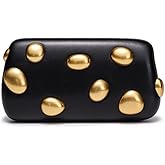 CUXVA Beaded Clutch Purse for Women Luxury Pu Leather Evening Crossbody Handbag for Wedding Party Prom