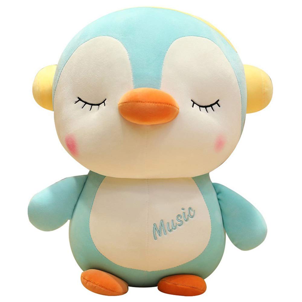 FeiWen Very Soft Cute Animal Plush Toy Soft Cute Cartoon penguin 25cm (blue)