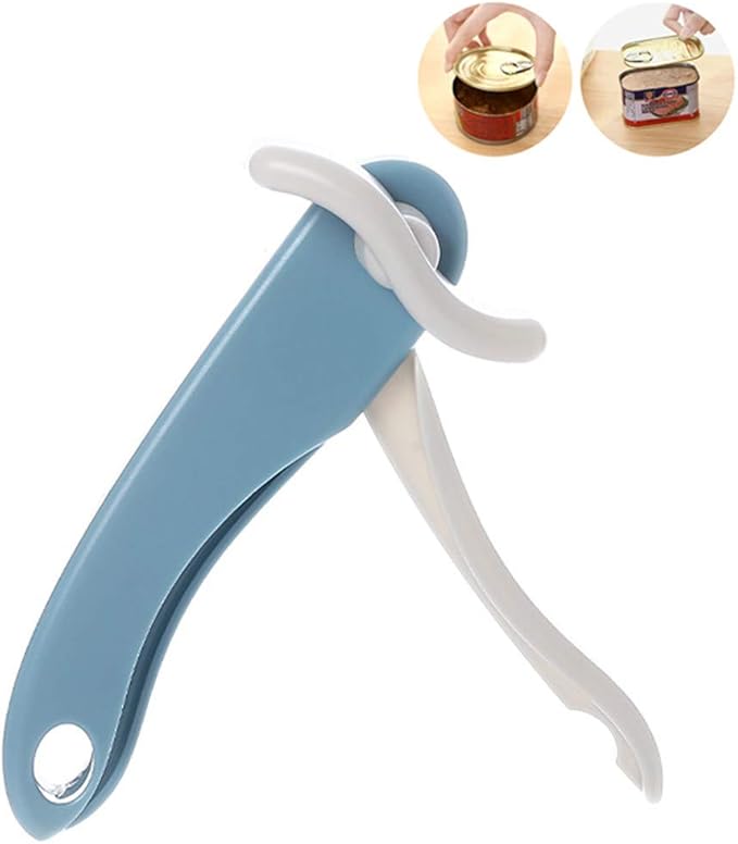 Safety Can Opener Manual Held Smooth Edge Bottle Cut Opener Ergonomic
