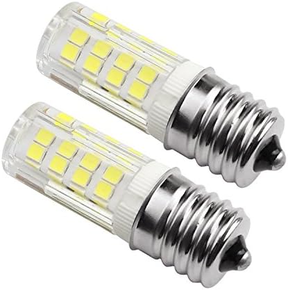 Ceramic E17 LED Bulb for Microwave Oven Appliance, 4W (40W Halogen Bulb Equivalent), Daylight White 6000K,( Pack of 2)