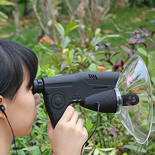 HomeAll Parabolic Microphone Monocular Headphone Amplifier Spy Gear Listening Devices Long Range