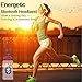 Rotibox Lightweight Sweatproof Bluetooth Headband Headphone Headset Audio Music Speakerphone w/Stereo Speaker Microphone Hands-Free for Sports Gym Exercise Skiing Running, Neon Green