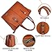 Best Laptop Bags for Women,15.6 Inch Women Briefcase Large Wing Designer Work Tote Computer Bag,Brown