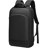 GYakeog Slim Laptop Backpack for Men 15.6 inch Mens Computer Backapcks Small Travel Backpack Lightweight Waterproof Anti Theft Business Carry on Bag with USB Charging Port for Work Office College
