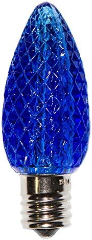 Blue C9 "SUPER BRIGHT" LED Christmas Bulbs (25 pk)