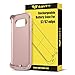 Galaxy S7 Edge Charger Case, SAVFY 5200 mAh Portable External Backup Battery Charger Cover Case Pack for Samsung Galaxy S7 Edge Rechargeable Power Bank Case (Rose Gold)