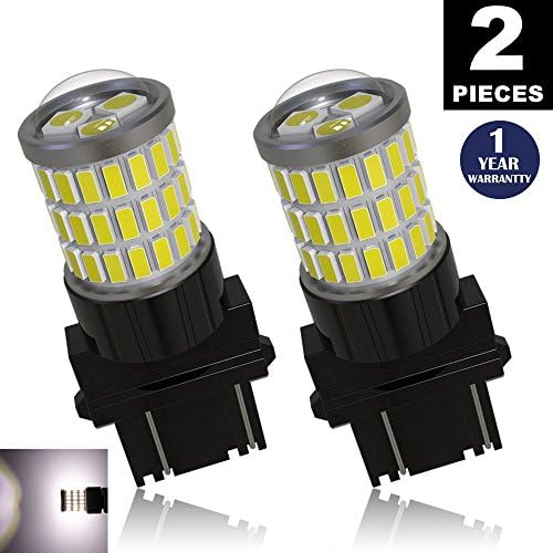 LUYED 2 x Super Bright 9-30v 3156 3057 3157 4157 LED Bulbs Used For Back Up Reverse Lights,Brake Lights,Tail Lights,Xenon White