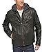 Levi's Men's Faux Leather Trucker Hoody with Sherpa Lining (Regular and Big and Tall Sizes)