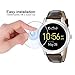 Fossil Q Founder Gen 1 Screen Protector, Wimaha 9H Tempered Glass Screen Protector for Fossil Q Founder Gen 1 with 2.5D Round Edge in Scratch Resistant