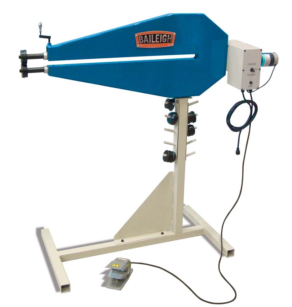 Baileigh BR18E36 Power Bead Roller Machine with Adjustable Depth Stop