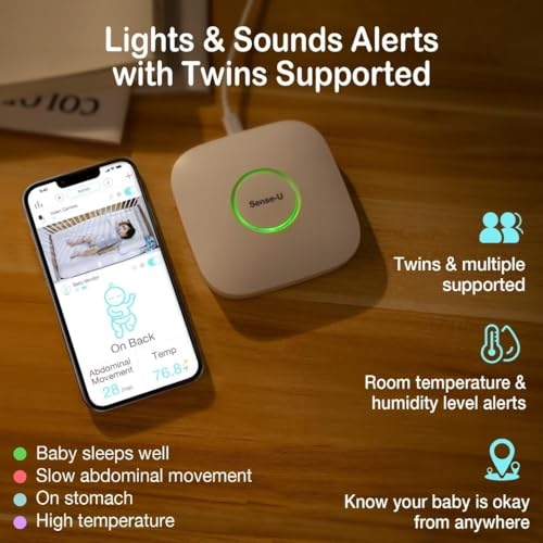 SenseU Smart Baby Monitor 3 Long Range+Camera(FSA/HSA Approved