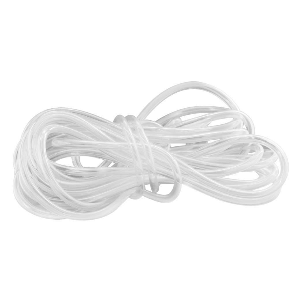 Othmro Silicone Tubing 0.23in (6mm) ID x 0.35in (9mm) OD 10m Flexible Silicone Rubber Tube Air Hose Pipe for Pump Transfer Clear 1pcs