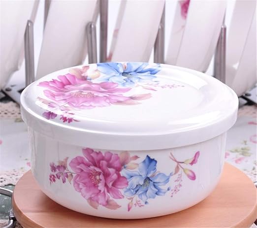 KISlink Recipiente de cerámica para microondas con lonchera ...