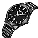Wrist Watches for Men Black - Timsty Men's Luxury Business Dress Water Resistant Watches with Simple Fashion Design,Calendar and Stainless Steel Strap (Watch Link Pin Remover Included)
