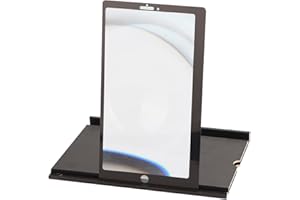 Qudinip 12in Screen Magnifier for Cell Phone, Vertical and Horizontal 3D HD Phone Magnifying Screen Amplifier Phone Stand wit