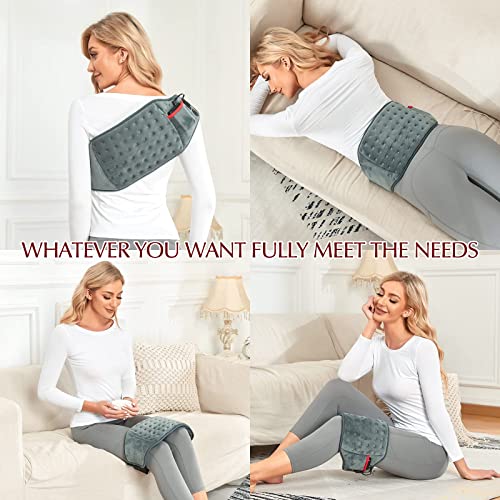 Vofuoti Cordless Heating Pad, Portable Heated Pad with Battery and 3