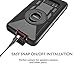 Dailylux Shockproof Case for Samsung Galaxy Note 8, Rugged Heavy Duty Hybrid Holster Rotating Swivel Protective Bumper Kickstand Cover with Belt Clip, Black
