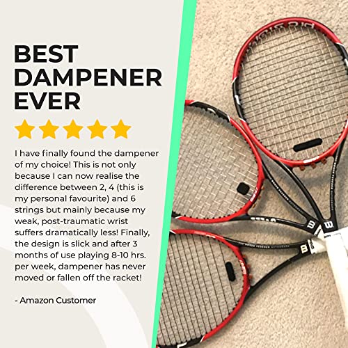 ADV Tennis Dampener with Custom Feel, Racket Shock Absorber to Reduce Vibration and Stay on The
