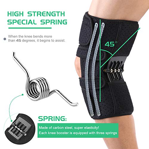 JOMECA Upgraded Knee Booster Brace, Rebound Spring Joint Support