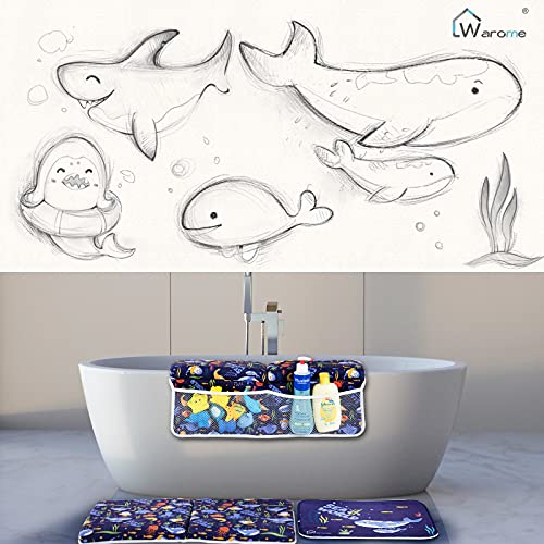 Warome Bath Kneeler and Elbow Rest Pad & Standing Mat, Foldable Bath